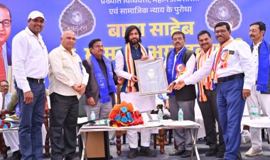 नवा रायपुर में जनसैलाब के बीच गरिमामय वातावरण में मनाई गई डॉ. भीमराव अंबेडकर की 135वीं जयंती