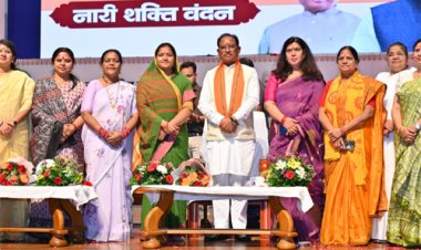 नारी शक्ति महासम्मेलन सम्पन्न में सीएम साय बोले नरेंद्र मोदी ने 12 वर्षों में महिलाओं का सम्मान बढ़ाने का किया है काम