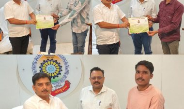 बेमेतरा में नए आरक्षकों को मिला नियुक्ति पत्र