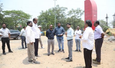 जिला मुख्यालय कांकेर में संचालित विकास कार्यों का विधायक एवं कलेक्टर ने किया निरीक्षण अलबेलापारा व घड़ी चौक का किया जाएगा सौंदर्यीकरण