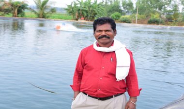 प्रधानमंत्री मत्स्य संपदा योजना से गंगाधर बने सफल मत्स्य उद्यमी, पोंड लाइनर तकनीक से बढ़ा उत्पादन