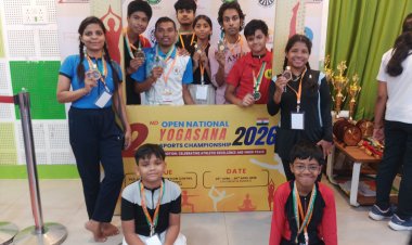 रायगढ़ से हरि ओम योगा एकेडमी के खिलाड़ियों ने किया शानदार प्रदर्शन