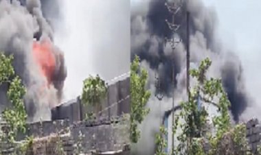 BREAKING: रायपुर की प्लास्टिक फैक्ट्री में भीषण आग, पूरा गोदाम जलकर खाक, दमकल की कई गाड़ियां मौके पर