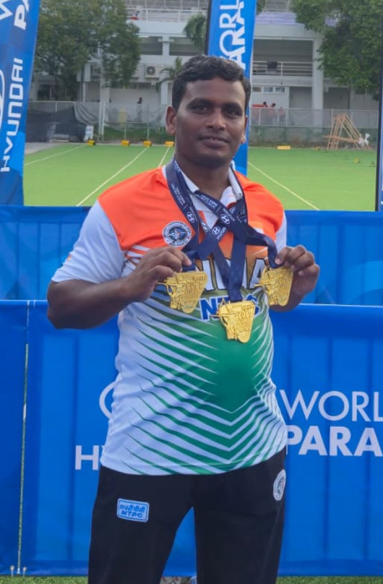 वर्ल्ड आर्चरी पैरा सीरीज में छग के तीरंदाज तोमन ने हासिल किया तीन गोल्ड मेडल