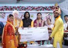 मुख्यमंत्री कन्या विवाह योजना अंतर्गत 62 जोड़ों ने लिए सात फेरे, नवदंपत्तियों को मिली शासकीय सहायता