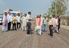 उप मुख्यमंत्री  अरुण साव ने निर्माणाधीन सड़क का किया निरीक्षण