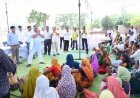 जनदर्शन में मंत्री  राजेश अग्रवाल ने सुनी ग्रामीणों की समस्याए