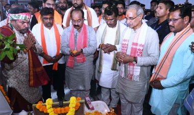  उप मुख्यमंत्री  अरुण साव ने नालंदा परिसर सहित 8 करोड़ से अधिक के कार्यों का किया भूमिपूजन