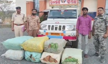 BREAKING : नशे के कारोबार के खिलाफ बड़ी कार्रवाई, 1 करोड़ 14 लाख का गांजा जब्त, दो तस्कर गिरफ्तार