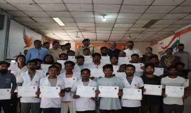 निश्चय कार्यक्रम- रायपुर जेल के 67 बंदियों को मिला कौशल प्रमाण-पत्र