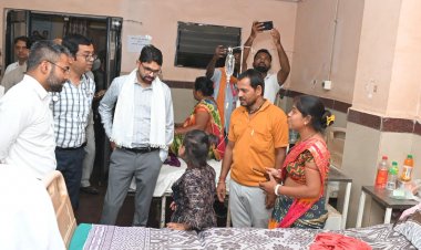 कलेक्टर ने निरीक्षण कर परिसर में स्वच्छता बरतने तथा सुविधाओं में विस्तार करने के दिए निर्देश