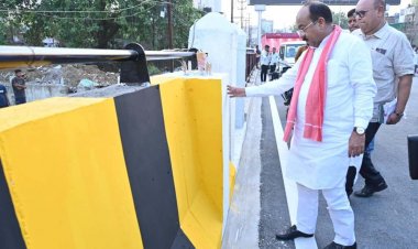  कचना ओवर-ब्रिज जल्द होगा शुरू, उप मुख्यमंत्री  अरुण साव ने अंतिम चरण के कार्यों का किया निरीक्षण