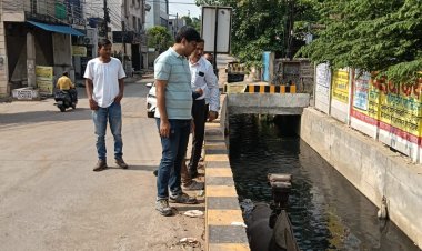 सभी नालों की बारिश के पूर्व तल्ले तक पूर्ण सघन सफाई अभियानपूर्वक करवाकर सुगम निकास कायम करने दिए सख्त निर्देश