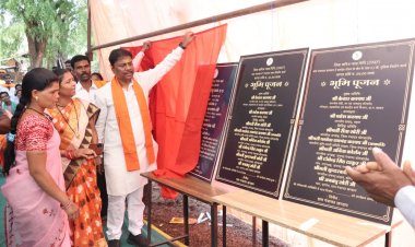 वन मंत्री  केदार कश्यप ने एक करोड़ रुपए से अधिक के विकास कार्यों का किया भूमिपूजन