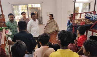 विधायक और कलेक्टर ने बाल गृह का किया निरीक्षण