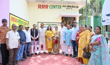 नगर निगम जोन 4 क्षेत्र में ब्राम्हणपारा वार्ड क्षेत्र धोबीपारा उद्यान परिसर के समीप आरआरआर सेंटर नये स्वरूप में प्रारंभ