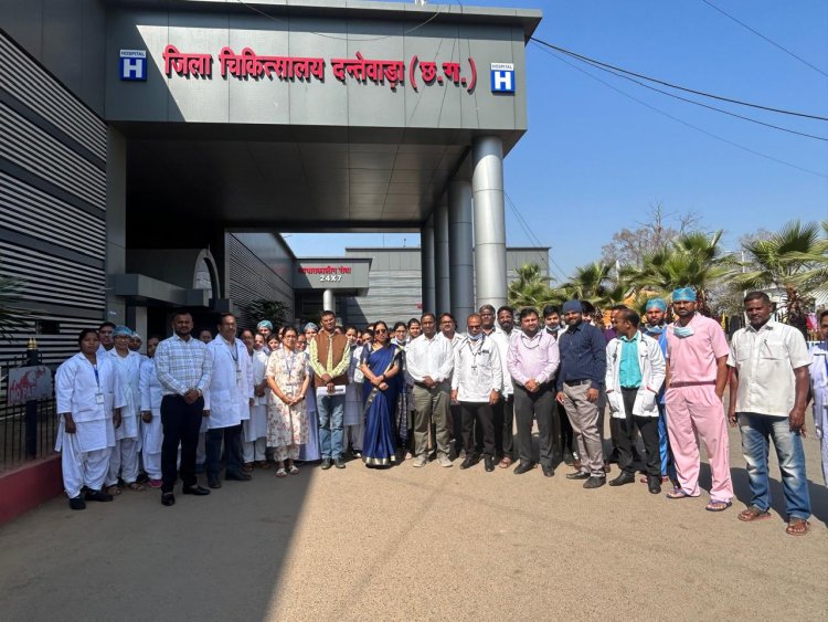 स्वास्थ्य के क्षेत्र में राष्ट्रीय पटल स्थान बना रहा है दंतेवाड़ा का जिला चिकित्सालय 