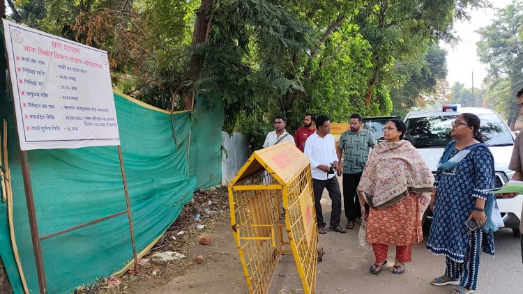विधायक ने कोंडागांव में विभिन्न निर्माण कार्यों का लिया जायजा