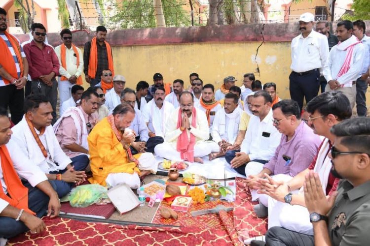 उप मुख्यमंत्री  अरुण साव ने हायर सेकंडरी स्कूल भवन का किया भूमिपूजन