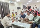तेलीबांधा तालाब में तेलीन दाई की मूर्ति लगाने की मांग को लेकर  शहर जिला साहू संघ मिला नेता प्रतिपक्ष आकाश तिवारी से