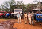 अवैध रेत उत्खनन एवं परिवहन पर बड़ी कार्रवाई, 11 वाहन जब्त