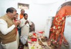 मुख्यमंत्री  विष्णुदेव साय ने ऐतिहासिक चतुर्भुज विष्णु मंदिर में की पूजा-अर्चना, प्रदेश की सुख-समृद्धि की कामना