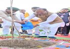 मुख्यमंत्री साय ने एक पेड़ मां के नाम अभियान के तहत किया पीपल का पौधारोपण
