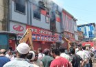 MG रोड स्थित सिंधी मार्केट के पास टायर दुकान में लगी आग।