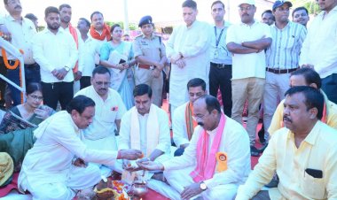विकास की नई इबारत लिख रहा बिलासपुर, योजनाओं का लाभ अंतिम व्यक्ति तक पहुंचाना हमारी प्रतिबद्धता : केंद्रीय राज्य मंत्री  तोखन साहू