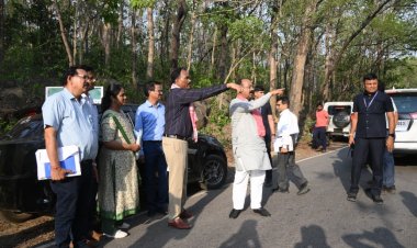  उप मुख्यमंत्री  अरुण साव ने 308 करोड़ की लागत से बन रहे केशकाल घाट बायपास रुट का किया निरीक्षण
