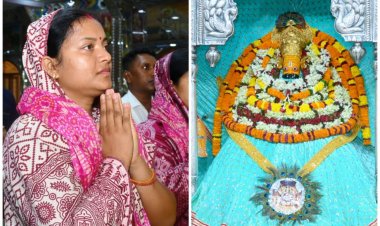 प्रधानमंत्री  नरेंद्र मोदी के नेतृत्व के 12 वर्ष पूर्ण, मंत्री श्रीमती लक्ष्मी राजवाड़े ने की विशेष प्रार्थना