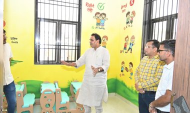 गरीब बच्चों को मुफ्त मिलेगा प्ले स्कूल का सुख विधायक राजेश मूणत के विजन से आकार ले रहा सर्वसुविधायुक्त 'महतारी सदन