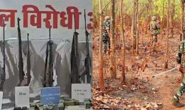 CG : नक्सलियों के ठिकानों पर बड़ा खुलासा, 24 लाख कैश और नक्सलियो का डंप हथियार जब्त