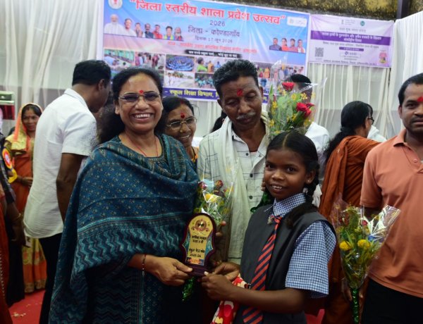 मसोरा में हर्षाेल्लास के साथ मनाया गया जिला स्तरीय शाला प्रवेश उत्सव