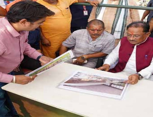 मुख्यमंत्री साय ने सलियाटोली में निर्माणाधीन नालंदा परिसर का किया निरीक्षण