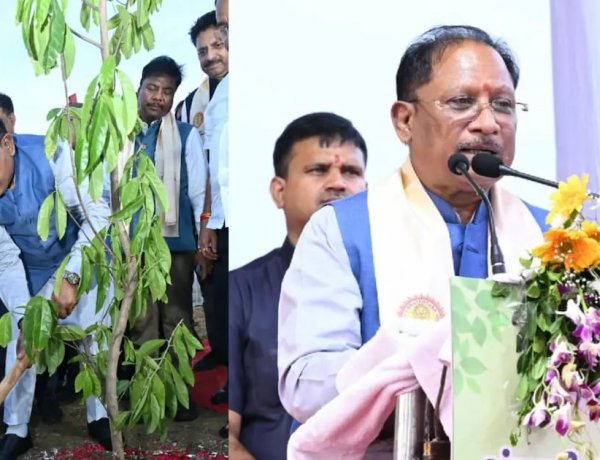 सीएम साय ने खिलाड़ियों का बढ़ाया उत्साह: 2036 पौधों के रोपण से ओलंपिक मेजबानी के संकल्प को दी नई ऊर्जा