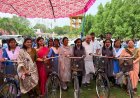 शा उ. मा विद्यालय, सिरगिट्टी में पूर्व विधानसभा अध्यक्ष कौशिक ने 137 छात्राओं को किया साइकिल वितरण
