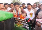 बदली बिलाईगढ़ के तिहारूराम की तकदीर: 4 लाख रूपए के अनुदान से मिला ट्रैक्टर