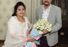 राज्यपाल श्री डेका से महिला आयोग की अध्यक्ष ने भेंट की
