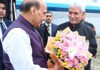 कारगिल विजय दिवस समारोह में शामिल होने श्रीनगर पहुंचे रक्षा मंत्री राजनाथ