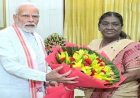 PM मोदी ने राष्ट्रपति भवन में राष्ट्रपति द्रौपदी मुर्मू से की मुलाकात