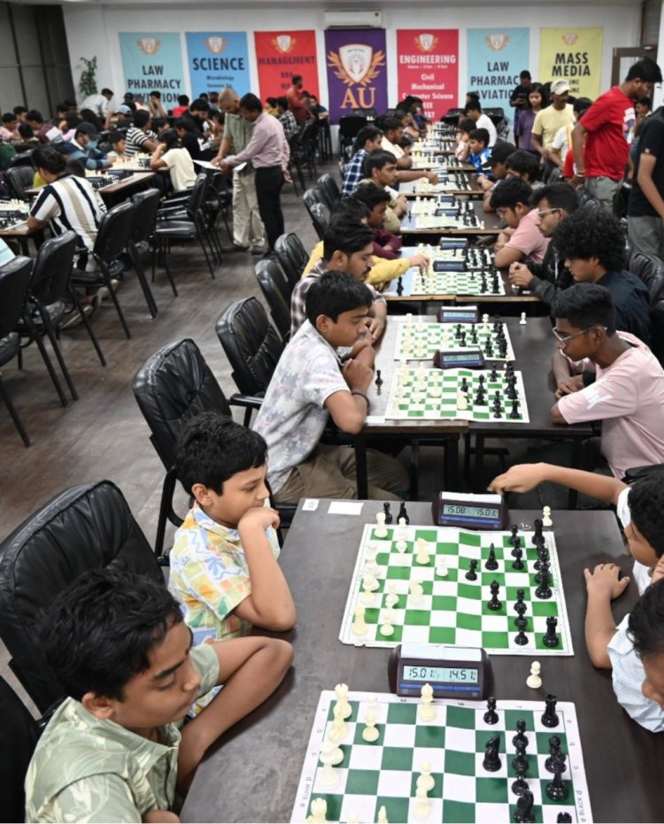 आंजनेय विश्वविद्यालय में राष्ट्रीय स्तर की शतरंज प्रतिभाओं का संगम