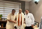 वरिष्ठ जननेता एवं पूर्व राज्यपाल रमेश बैस  के निवास पहुँचे चेम्बर पदाधिकारी; प्रदेश अध्यक्ष सतीश थौरानी के नेतृत्व में दी जन्मदिन की आत्मीय बधाई