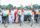 मंत्री श्रीमती लक्ष्मी राजवाड़े ने सरस्वती साइकिल योजना के तहत छात्राओं को बांटी साइकिलें
