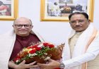 मुख्यमंत्री साय से निर्माता-निर्देशक डॉ. चंद्रप्रकाश द्विवेदी ने की सौजन्य मुलाकात