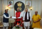 मुख्यमंत्री  विष्णु देव साय ने राज्यपाल  रमेन डेका से की सौजन्य भेंट