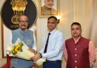 राज्यपाल  रमेन डेका से एम्स के कार्यपालक निदेशक ने की सौजन्य मुलाक़ात
