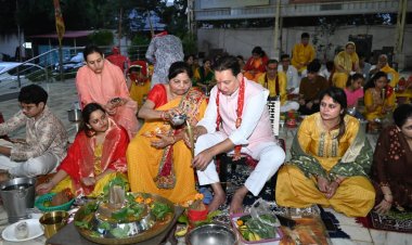 सावन के प्रथम सोमवार पर विधायक निवास पर गूँजे 'हर-हर महादेव' के जयकारे, विधायक डॉ. संपत अग्रवाल बोले-भोलेनाथ की कृपा से ही संभव है जनकल्याण