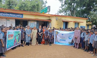 शासकीय स्कूल नरहरपुर में चलाया गया स्टॉप डायरिया कैम्पेन
