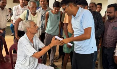 आमापाली में वित्त मंत्री ओपी चौधरी ने लगाई जन चौपाल, सुनी ग्रामीणों की समस्याएं